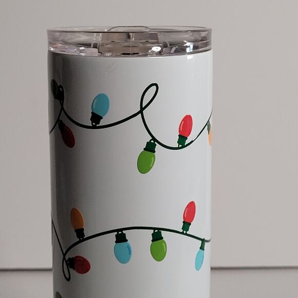 Festive Christmas Lights 20oz Insulated Tumbler - Picture 14 of 14